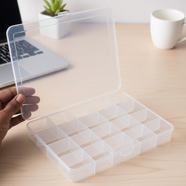 20 Grid Multi-Purpose Clear Transparent Organizer